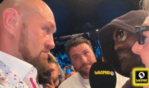 Fury and Chisora exchange heated words in ringside altercation