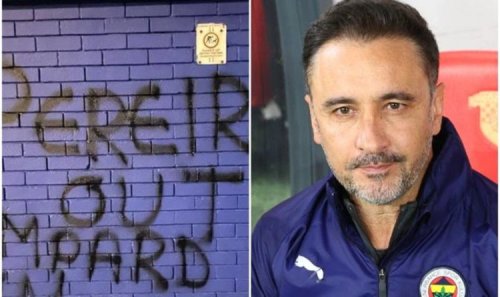 Everton fans protest Vitor Pereira appointment with Frank Lampard graffiti