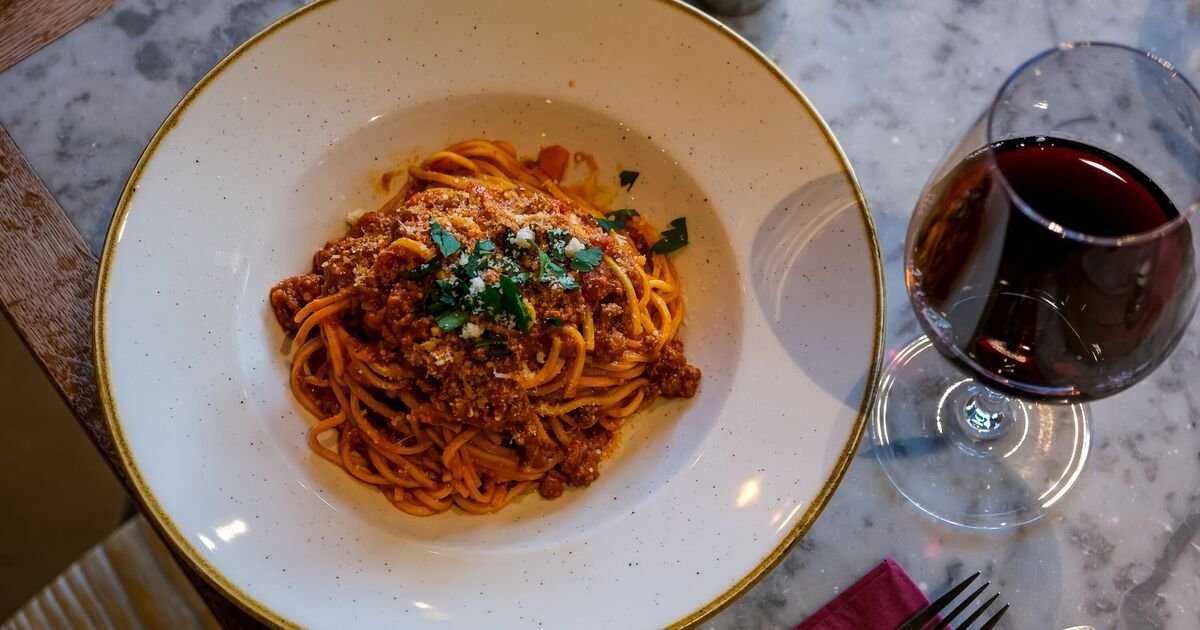 Bolognese sauce will taste better and won't go lumpy if you use 1 item