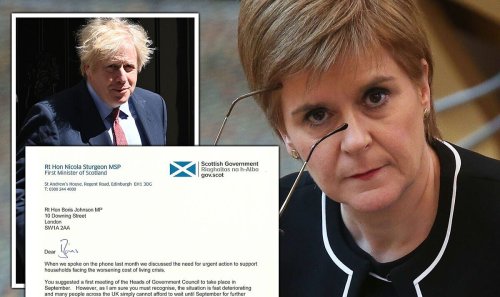 Nicola Sturgeon begs Boris Johnson for immediate help for Scots in new letter