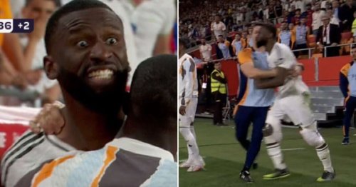 Antonio Rudiger faces ban after furious antics as Barcelona beat Real Madrid