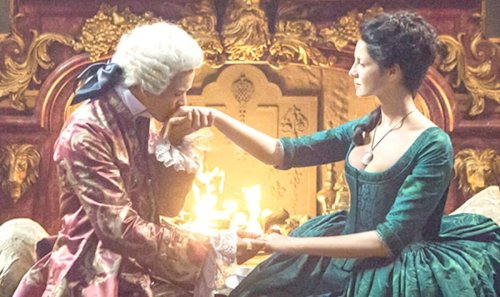 Outlander fans are curious about Claire and King Louis XV's scenes
