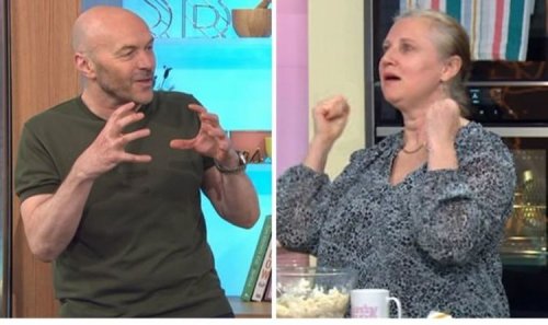‘Shall I just go?’ Sunday Brunch guest jokes she will walk off after Simon Rimmer clash
