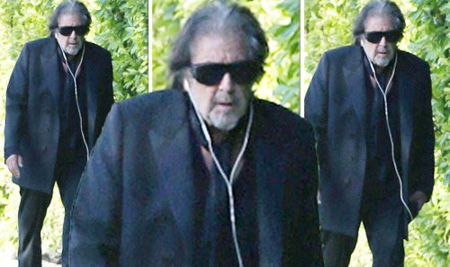 Al Pacino, 82, looks downcast as actor steps out in rare appearance for power walk