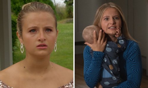 Emmerdale fans 'work out' real father of Amelia Spencer's baby as star