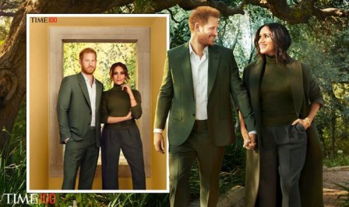 'Britons can see right through it!' Meghan and Harry called out for 'strategic' photoshoot
