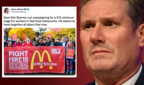 Diane Abbott rumbles Keir Stamer! Labour MP unveils unearthed picture to shame OWN leader