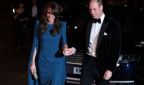 William and Kate put on united front as they attend Royal Variety Performance