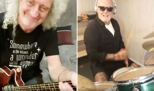 Queen’s Brian May and Roger Taylor perform We Are The Champions WATCH