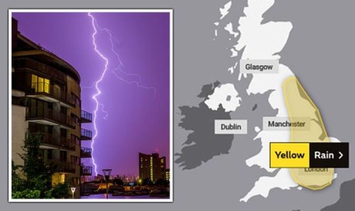 UK floods: New alert as thunderstorms to dump over half month worth of rain in HOURS