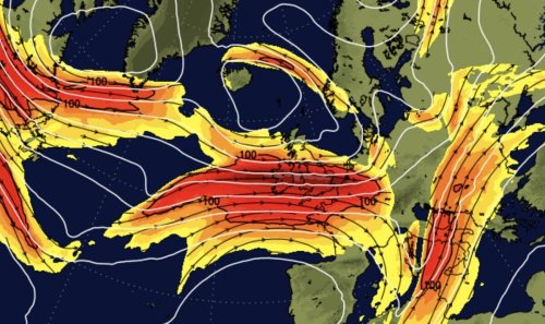 Two storms to batter UK in days with 'turbo-charged' 200mph jet stream