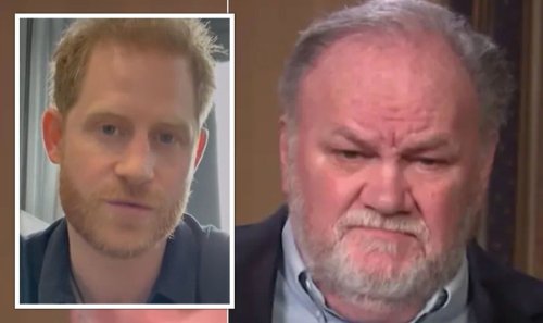 Harry digs at Thomas Markle as he 'shoulders' fallout
