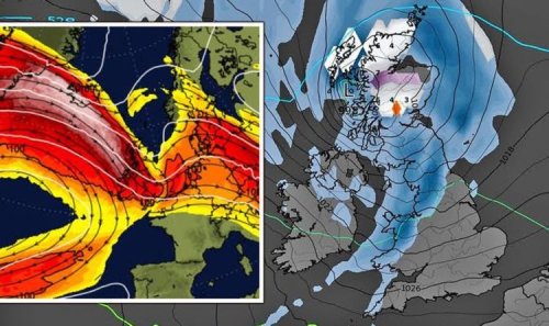 UK snow forecast: Greenland jet stream sparks snow storm THIS WEEKEND as winter bites back