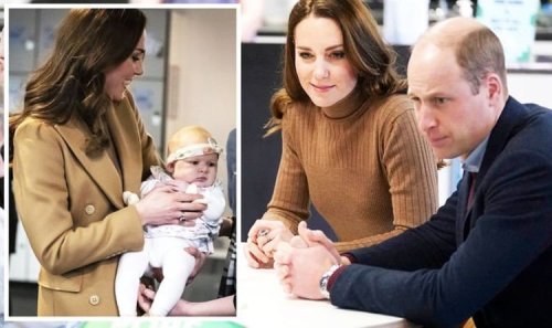 'Don't give her any ideas' William makes joke about 'broody' Kate as she poses with baby