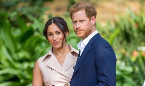 'Performed pose' Prince Harry and Meghan Markle showcase signature stance in Time shoot