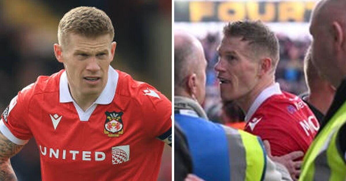 Wrexham star James McClean target by fan in feisty clash as police step in