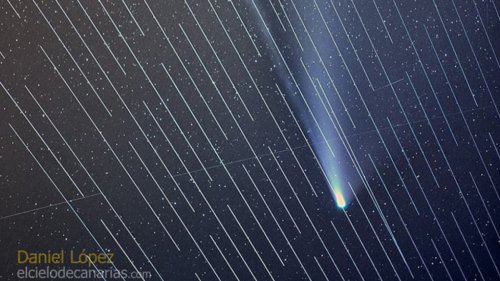 Starlink Satellites Ruin NEOWISE Comet Photo