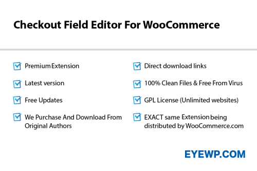 WooCommerce Checkout Field Editor Plugin 1.7.12
