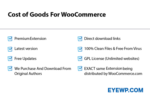Cost of Goods Extension v 2.13.0 for WooCommerce Plugin