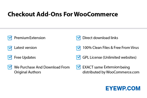Checkout Add-Ons Extension v 2.7.1 for WooCommerce Plugin