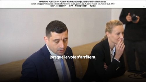 Élections présidentielles en Roumanie: «Mon message à Emmanuel Macron est très clair: "Reculez!"», tance le candidat nationaliste