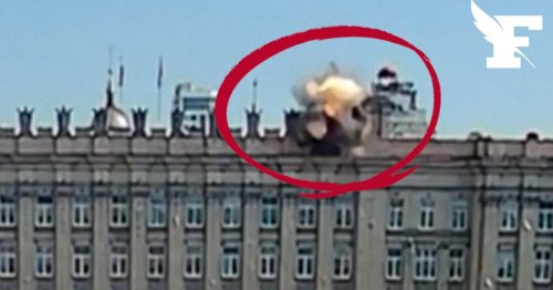 Guerre en Ukraine : les images d’un drone frappant un bâtiment à Belgorod
