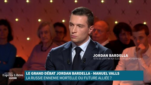 Jordan Bardella : «Je pense que la Russie est une menace pour la France, mais elle ne conteste pas nos intérêts vitaux au points d’y envoyer des troupes.»