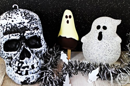 Chocolate Pear Ghosts