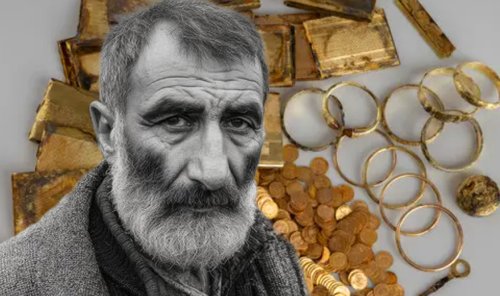 Amateur hikers make ground-breaking discovery when they stumble upon a treasure trove of WWII-era gold hidden in an old stone wall.