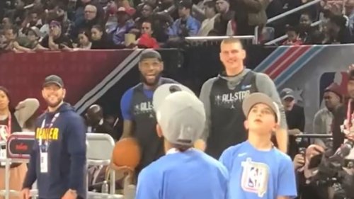 Video Of Nikola Jokic Imitating Lebron James Three Point Shot In Front Of Him Goes Viral 