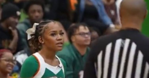 Video Cheerleader Goes Viral For Ruthless Trash Talk During March Madness Game Flipboard