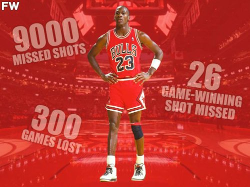 Michael Jordan's Secret To Success: "I've Missed More Than 9000 Shots In My Career. I've Lost Almost 300 Games... I've Failed Over And Over And Over Again In My Life. And That Is Why I Succeed."