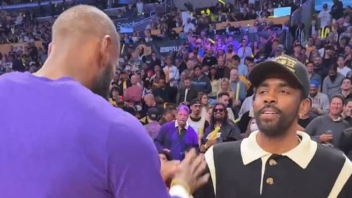 NBA Fans React To Kyrie Irving And LeBron James Dapping Each Other Up ...