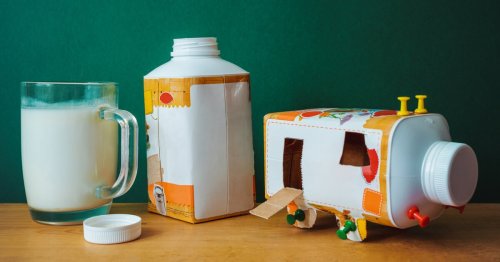 Basteln mit Tetrapak: 13 einfache Ideen für leere Milchkartons
