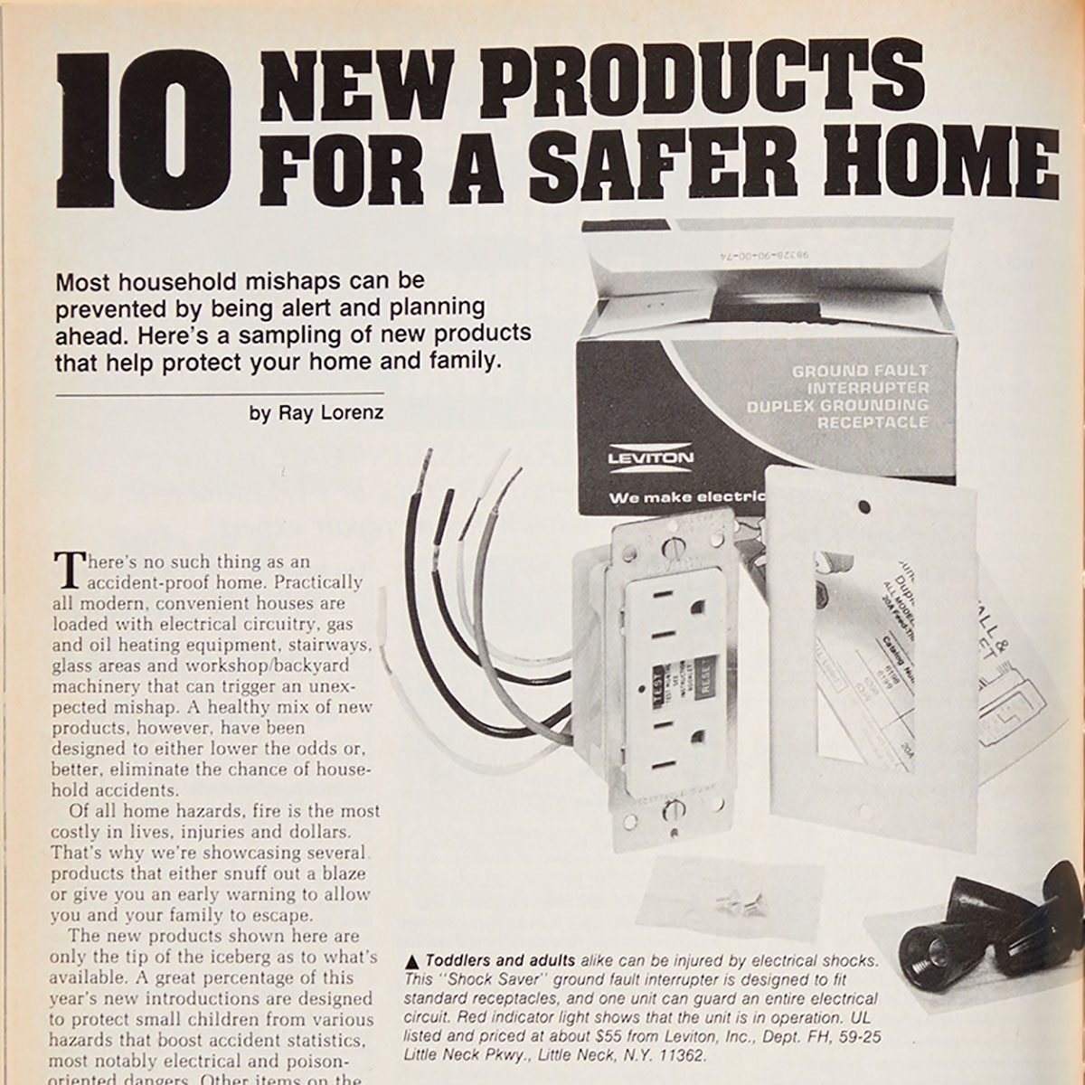 Vintage Family Handyman Feature: Home Safety Products from the ’80s