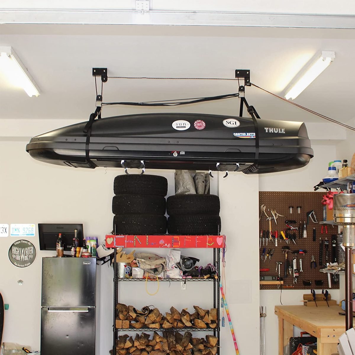 14 Products to Maximize Your Overhead Garage Storage