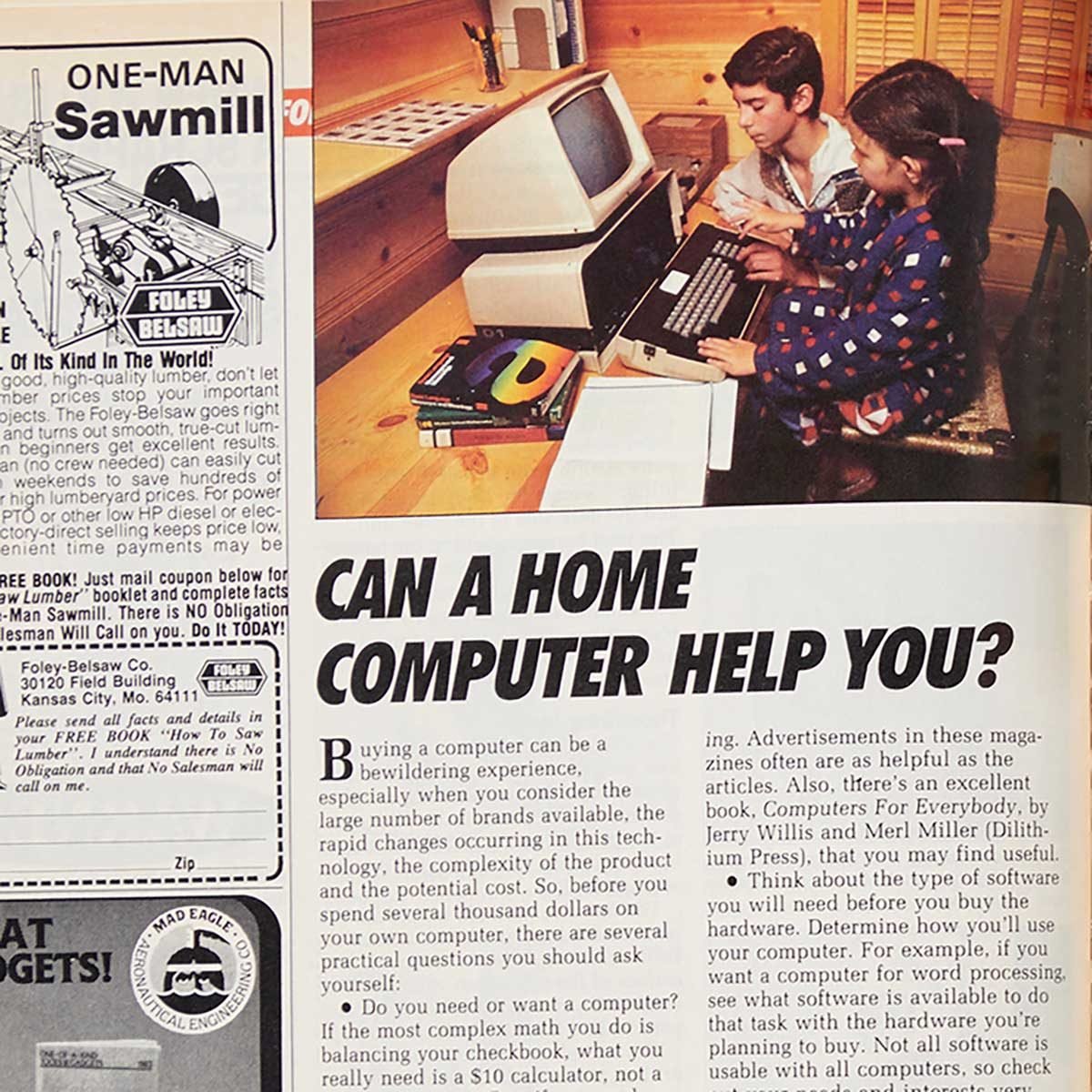 1983 Family Handyman Feature: Can a Computer Help You?