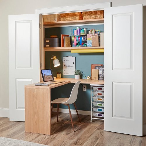 How to Build a Fold-Out Closet Desk