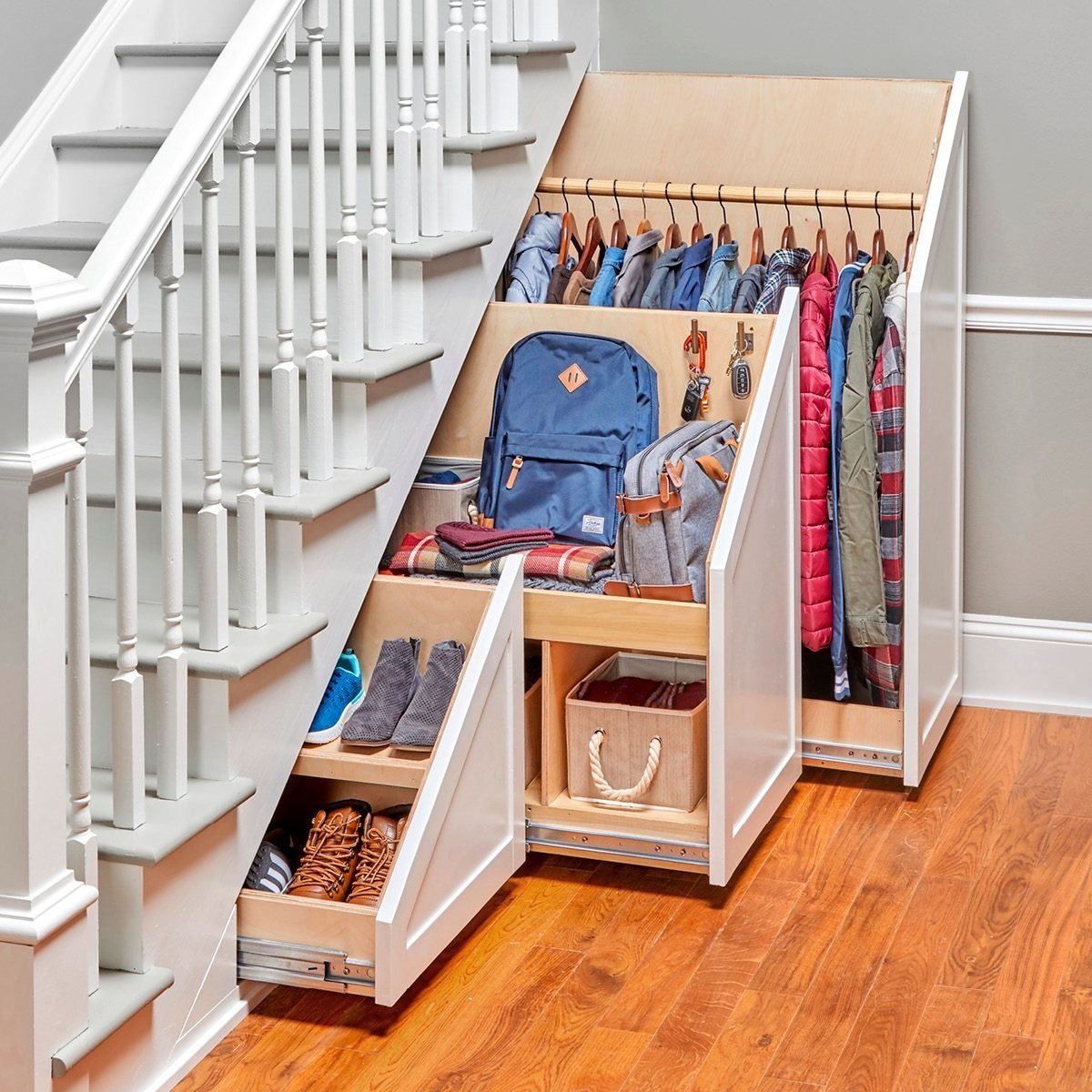 How to Build an Under-the-Stairs Storage Unit