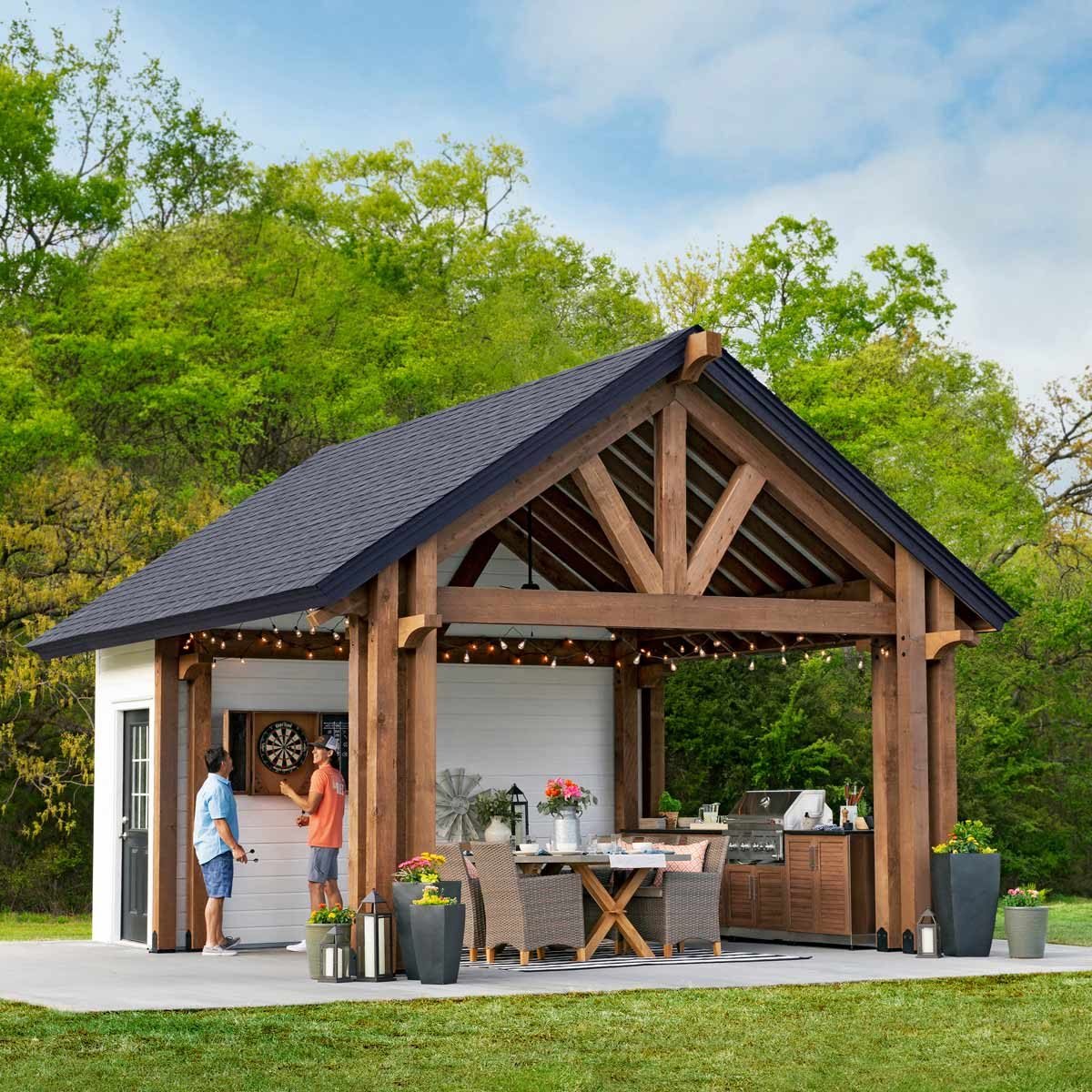 How To Build a Kitchen Pavilion Shed: DIY Plans
