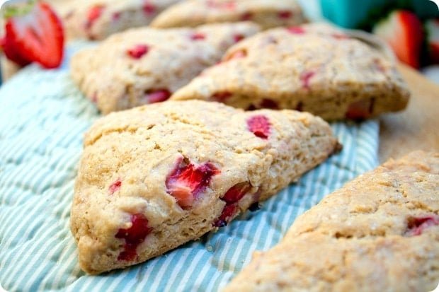 Vegan Strawberry Scones Recipe - Breakfast or Brunch