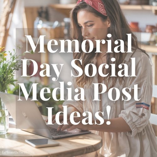 Memorial Day Social Media Post Ideas! - Far From The Farm