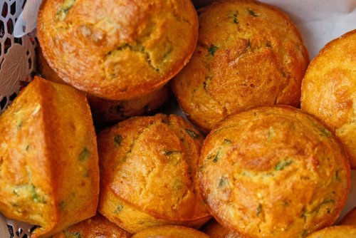 Dill Pickle Cornbread Muffins with Pickle Butter