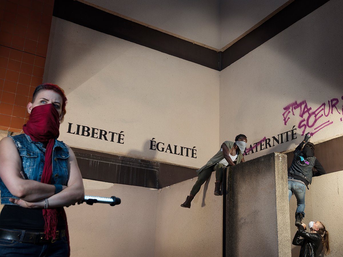 French feminist art exhibition destroyed by vandals