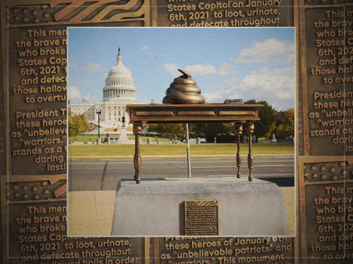 Where did the mysterious poop statue in Washington DC come from?