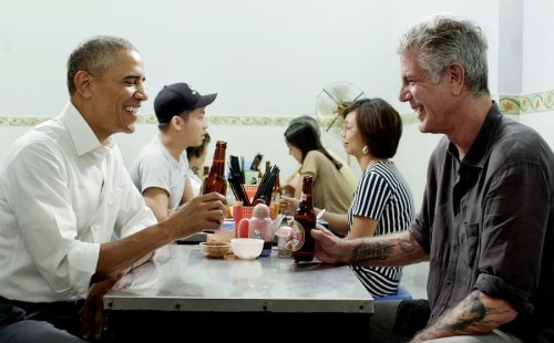 When Anthony Bourdain dined with Barack Obama in a tiny Vietnamese noodle store