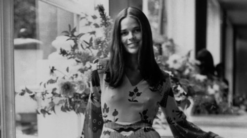 Great Outfits in Fashion History: Ali MacGraw's Printed Ossie Clark Dress and White Boots