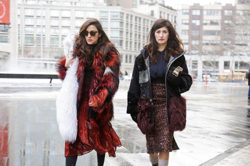 Street Style, New York Fashion Week: 24 shots of fun fur, primary hues and chic Canucks