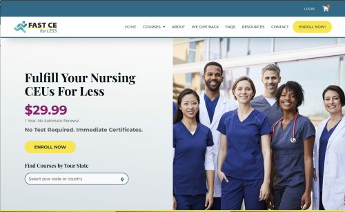 Unlimited Online Nursing CE Courses for $29.99/Year - Fast CE For Less, Inc.