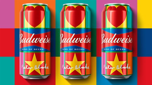 The artist behind an iconic Beatles album cover made this new Budweiser can